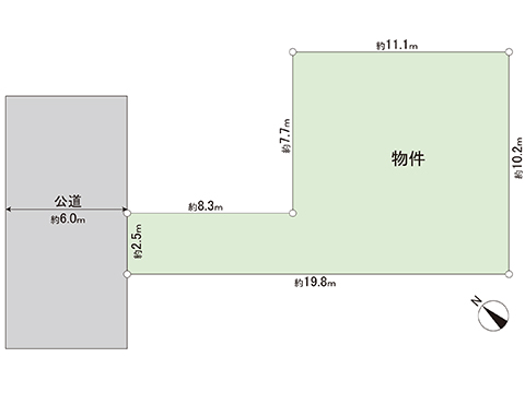 土地 東久留米市柳窪５丁目 西武新宿線小平駅 2,080万円