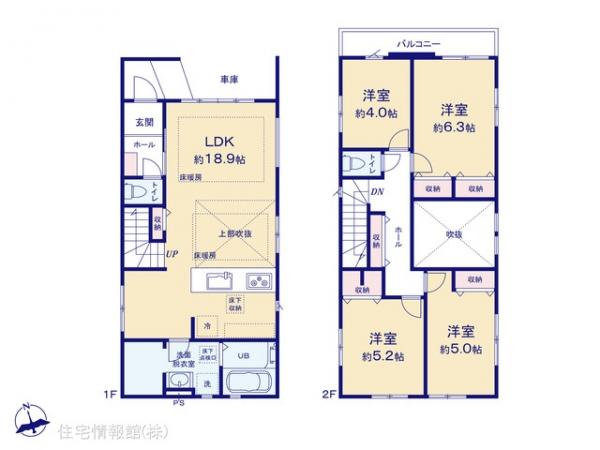 新築戸建 東京都国立市東３丁目21-17 JR中央線国立駅 7,399万円