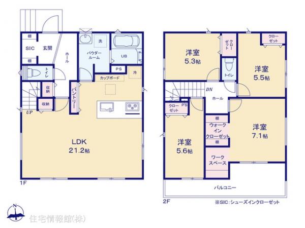 新築戸建 神奈川県横浜市港南区上永谷５丁目 横浜市営地下鉄ブルーライン上永谷駅 6,590万円