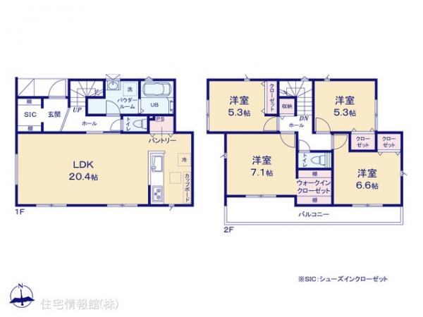 新築戸建 神奈川県横浜市港南区上永谷５丁目 横浜市営地下鉄ブルーライン上永谷駅 6,690万円