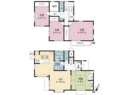 中古戸建 町田市常盤町 JR横浜線淵野辺駅 3,499万円
