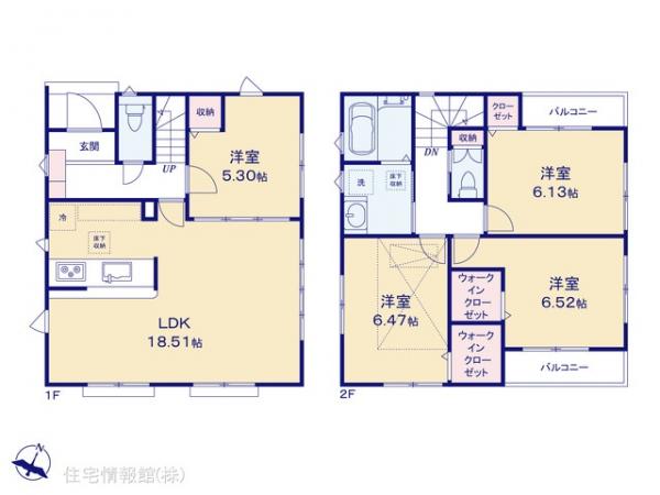 新築戸建 埼玉県草加市新里町492-12 日暮里・舎人ライナー見沼代親水公園駅 3,980万円