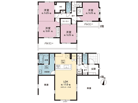 新築戸建 久喜市栗原２丁目 東武日光線幸手駅 3,390万円