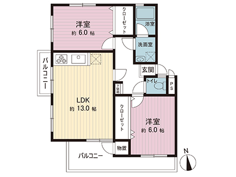 中古マンション 町田市鶴川６丁目 小田急線鶴川駅 1,298万円