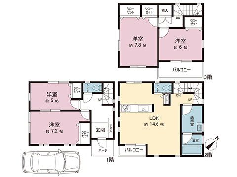 中古戸建 川口市朝日５丁目 埼玉高速鉄道南鳩ケ谷駅 3,680万円
