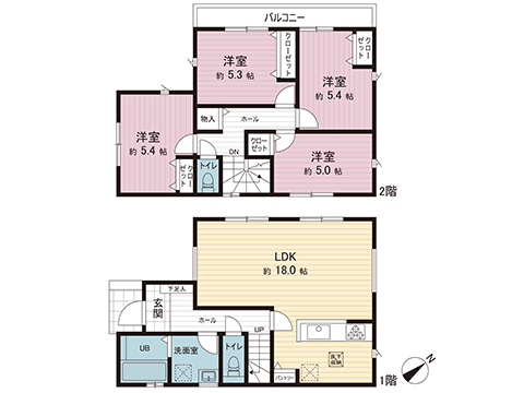 新築戸建 町田市西成瀬３丁目 JR横浜線成瀬駅 4,890万円