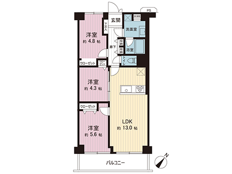 中古マンション 川崎市宮前区野川本町１丁目 東急田園都市線梶が谷駅 2,490万円