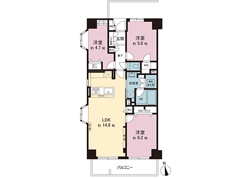 中古マンション 世田谷区上北沢４丁目 京王線八幡山駅 7,499万円