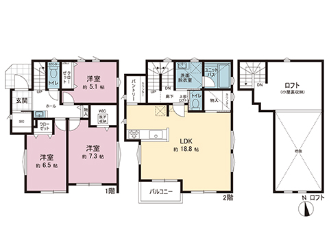 新築戸建 藤沢市石川２丁目 小田急江ノ島線六会日大前駅 4,380万円