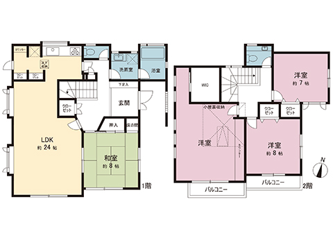 中古戸建 川崎市麻生区王禅寺西２丁目 小田急線新百合ヶ丘駅 7,080万円