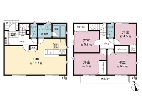 新築戸建 川崎市麻生区東百合丘１丁目 小田急線百合ヶ丘駅 4,680万円