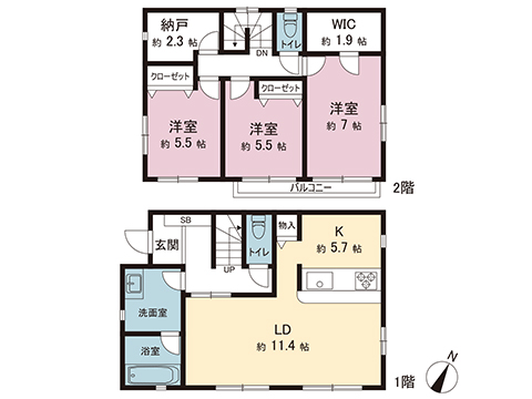 中古戸建 川口市大字石神 埼玉高速鉄道新井宿駅 2,980万円