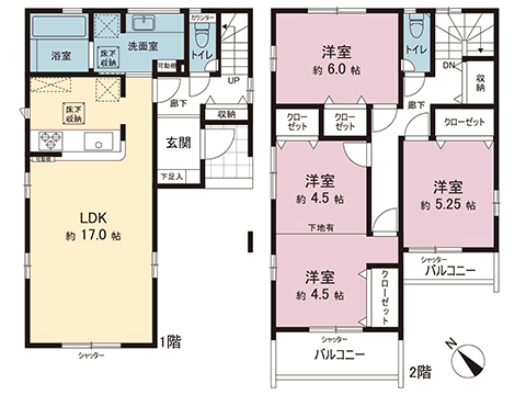 新築戸建 綾瀬市上土棚南４丁目 小田急江ノ島線長後駅 3,980万円