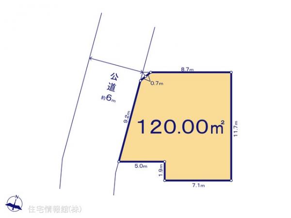 土地 埼玉県上尾市向山５丁目5-1 JR高崎線上尾駅 2,190万円