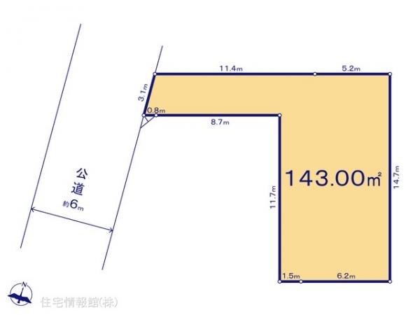 土地 埼玉県上尾市向山５丁目5-1 JR高崎線上尾駅 2,090万円