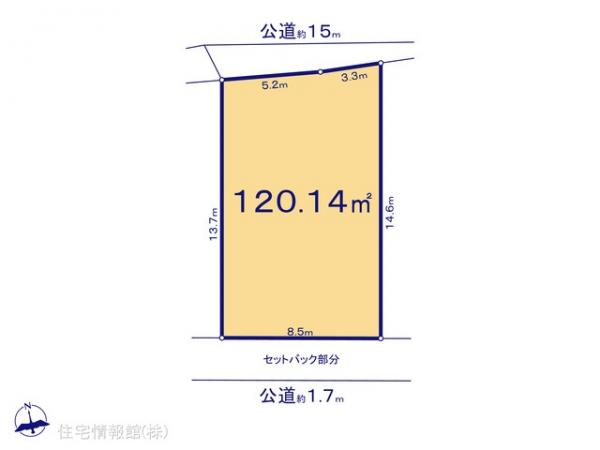 土地 埼玉県春日部市粕壁東４丁目6-15 東武野田線藤の牛島駅 2,290万円