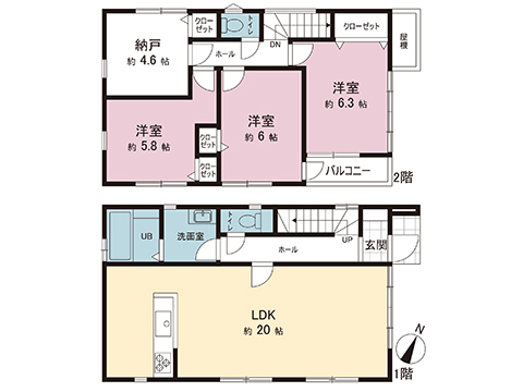 中古戸建 相模原市南区東林間６丁目 小田急江ノ島線東林間駅 5,580万円