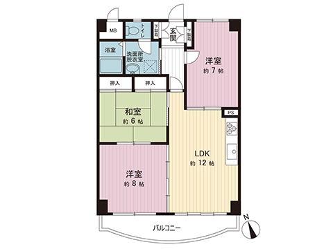 中古マンション 八王子市松木 京王相模原線京王堀之内駅 2,999万円