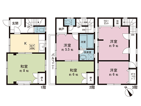 中古戸建 座間市ひばりが丘１丁目 小田急江ノ島線南林間駅 1,690万円
