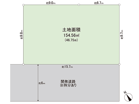 土地 町田市鶴川３丁目 小田急線鶴川駅 2,880万円
