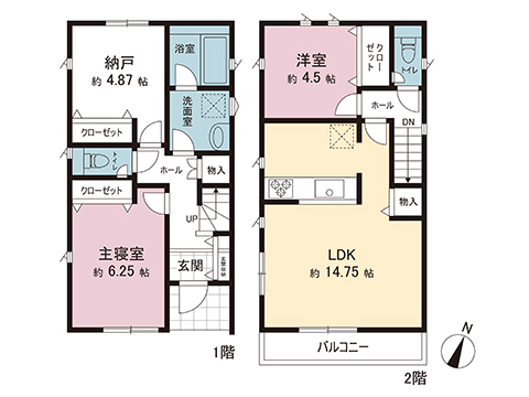新築戸建 大和市西鶴間２丁目 小田急江ノ島線鶴間駅 4,380万円