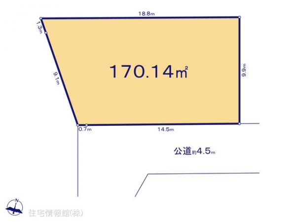 土地 神奈川県横浜市港南区日野南４丁目 JR根岸線港南台駅 3,480万円