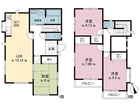 中古戸建 宇都宮市川田町 東武宇都宮線江曽島駅 1,349万円