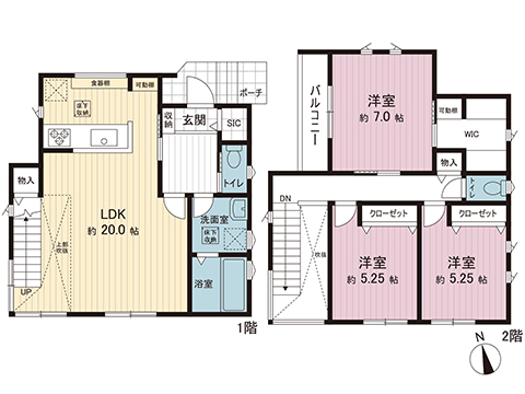 新築戸建 海老名市大谷北３丁目 相鉄本線海老名駅 5,450万円
