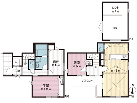 新築戸建 藤沢市湘南台６丁目 横浜市営地下鉄ブルーライン湘南台駅 6,480万円