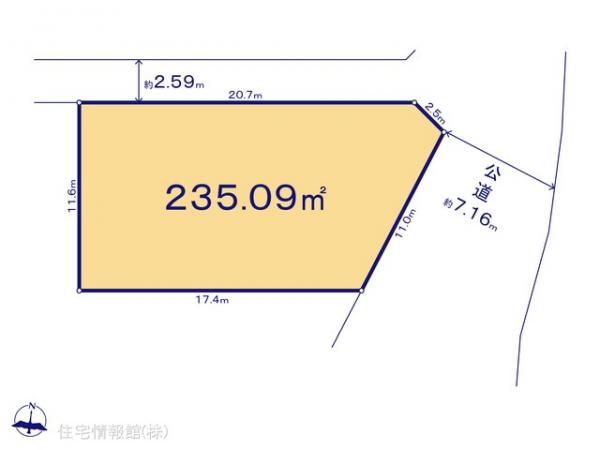土地 埼玉県川越市大字北田島136-1 東武東上線川越駅 1,990万円