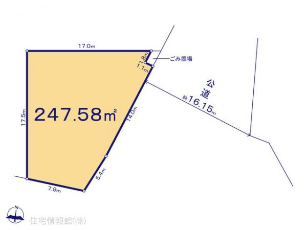 土地 埼玉県川越市大字北田島136-1 東武東上線川越駅 1,990万円