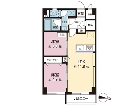 中古マンション 大田区多摩川１丁目 東急多摩川線矢口渡駅 3,199万円