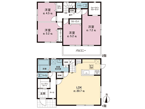 中古戸建 横浜市栄区上之町 JR京浜東北線港南台駅 5,380万円