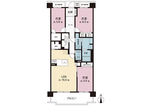 中古マンション さいたま市見沼区春野３丁目 JR東北本線 (宇都宮線）東大宮駅 2,690万円