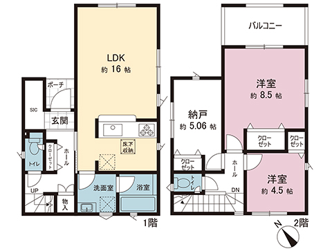 新築戸建 町田市野津田町 小田急線鶴川駅 3,480万円