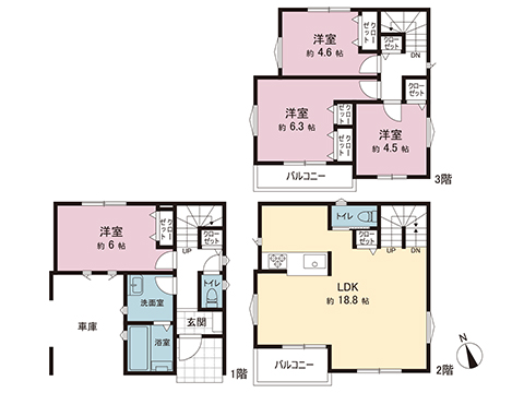 新築戸建 大和市中央林間８丁目 小田急江ノ島線中央林間駅 5,680万円