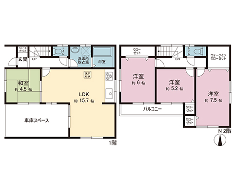 中古戸建 さいたま市北区日進町１丁目 埼玉新都市交通伊奈線鉄道博物館駅 2,480万円