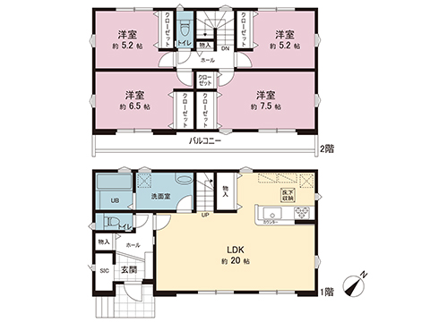 新築戸建 東京都町田市本町田 小田急線町田駅 5,499万円
