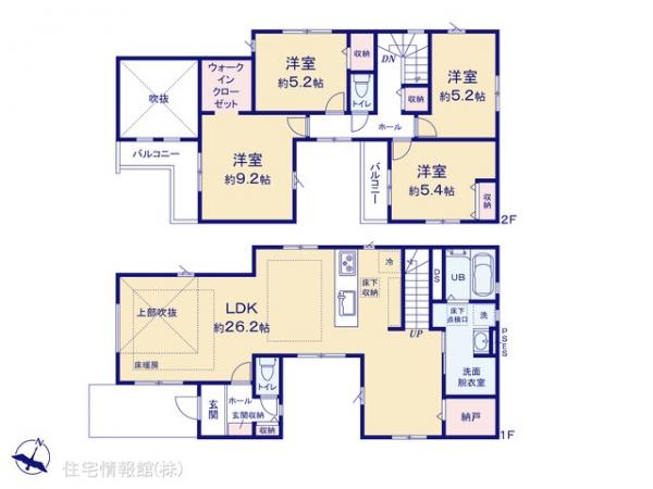 新築戸建 神奈川県横浜市都筑区東山田１丁目34-26 横浜市営地下鉄グリーンライン北山田駅 8,399万円