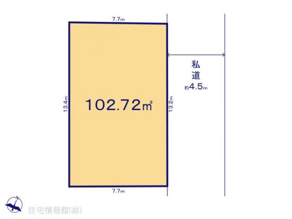 土地 千葉県白井市冨士60-22 京成松戸線鎌ケ谷大仏駅 1,750万円