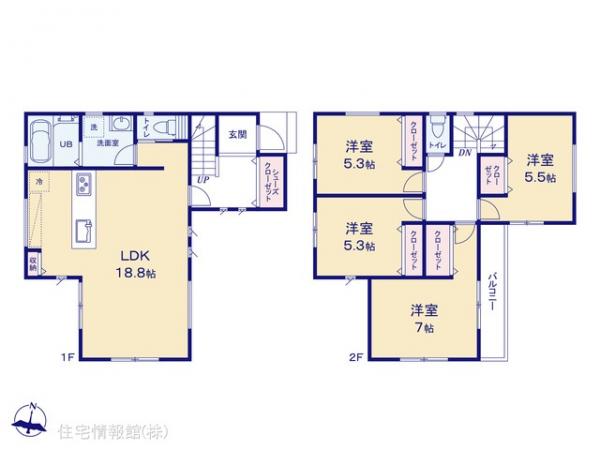 新築戸建 神奈川県横浜市港南区芹が谷４丁目15-3 横浜市営地下鉄ブルーライン上永谷駅 6,180万円
