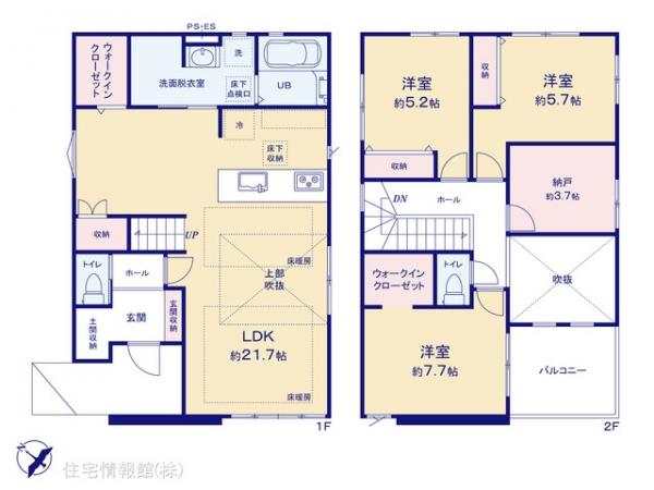 新築戸建 千葉県松戸市八ケ崎３丁目69-21 千代田常磐線馬橋駅 4,998万円