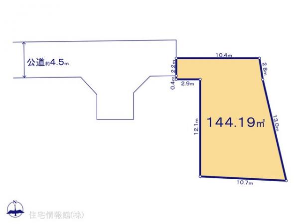 土地 神奈川県茅ヶ崎市円蔵280 JR相模線北茅ヶ崎駅 2,682.63万円