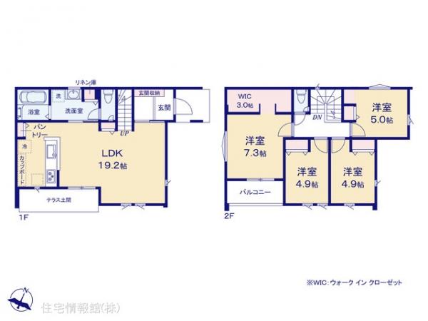 新築戸建 東京都八王子市山田町1693 京王高尾線めじろ台駅 5,180万円
