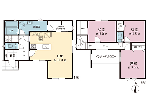 新築戸建 相模原市中央区陽光台３丁目 JR相模線上溝駅 4,380万円