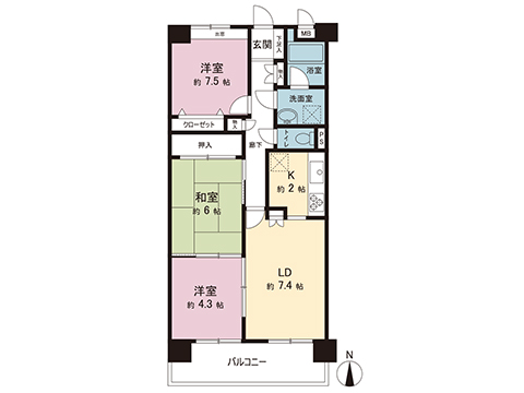 中古マンション 千葉市中央区村田町 JR内房線浜野駅 2,280万円