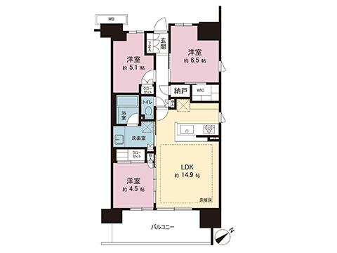 中古マンション 相模原市中央区相模原３丁目 JR横浜線相模原駅 5,180万円