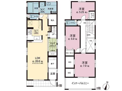 新築戸建 相模原市中央区陽光台５丁目 JR相模線上溝駅 3,990万円