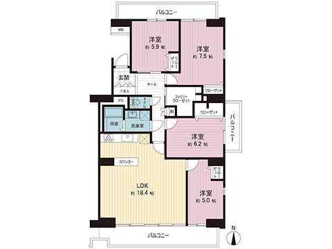 中古マンション 町田市山崎町 小田急線玉川学園前駅 2,790万円