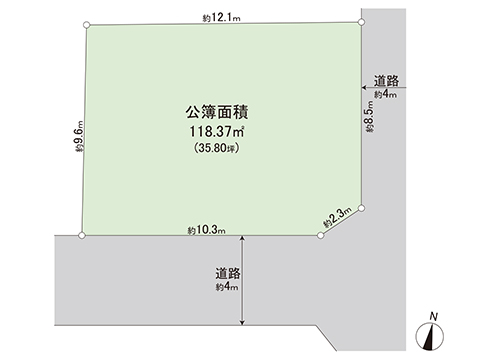 土地 町田市本町田 小田急線玉川学園前駅 1,380万円